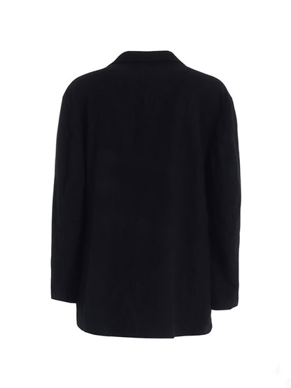 【Y's for men - ワイズフォーメン】"Y's for men × MASSES" SHRINK SERGE FULLING JACKET(ジャケット/ブラック)