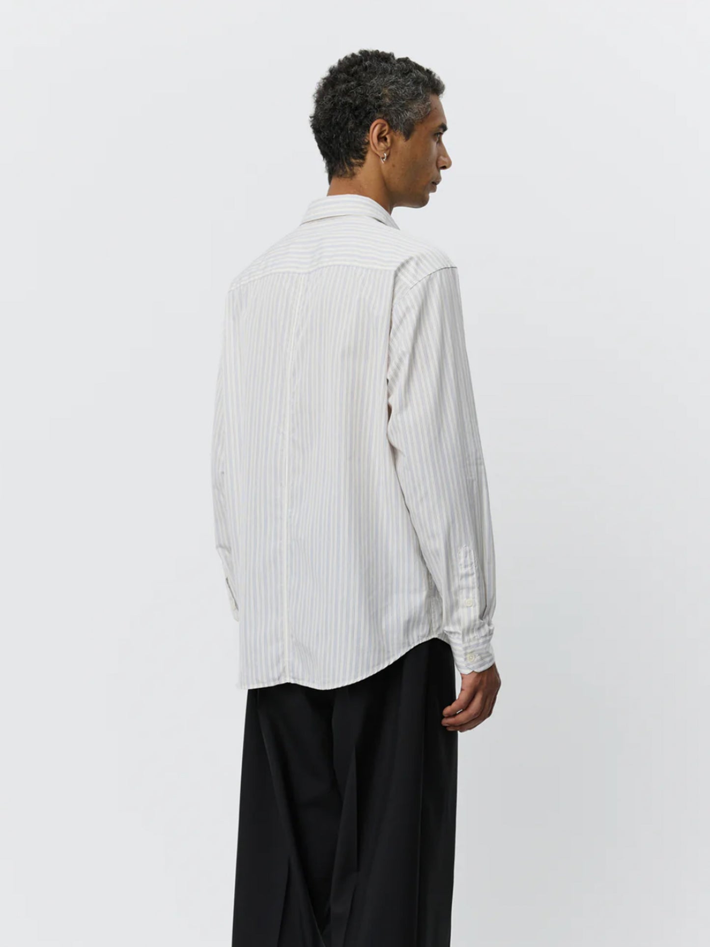【mfpen - エムエフペン】EVENING SHIRT / OFF WHITE BUSINESS STRIPE (シャツ/ビジネスストライプ)
