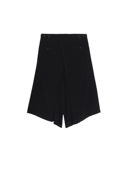 【Yohji Yamamoto POUR HOMME - ヨウジヤマモト プールオム】TA TUXEDO HAKAMA PANTS（パンツ/ブラック)