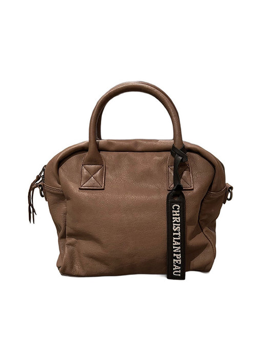 【Christian Peau - クリスチャンポー】06456-1 CP with shoulder "Cow Leather"/ PLUM GREY(バッグ/グレー)