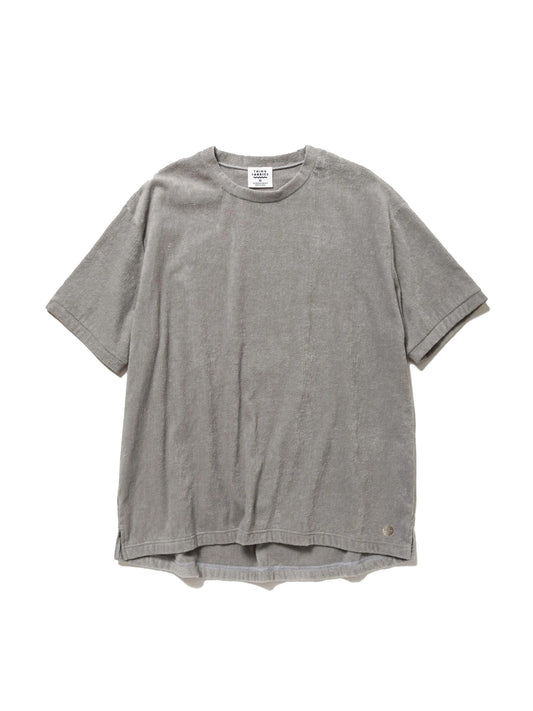 【THING FABRICS - シングファブリックス】2mm Pile T-Shirt /  LIGHT GREY（Tシャツ/ライトグレー)