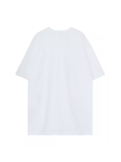 【Ground Y - グラウンドワイ】COTTON JERSEY TUCKED JUMBO T-SHIRT SHORT SLEEVES /WHITE(Tシャツ/ホワイト)