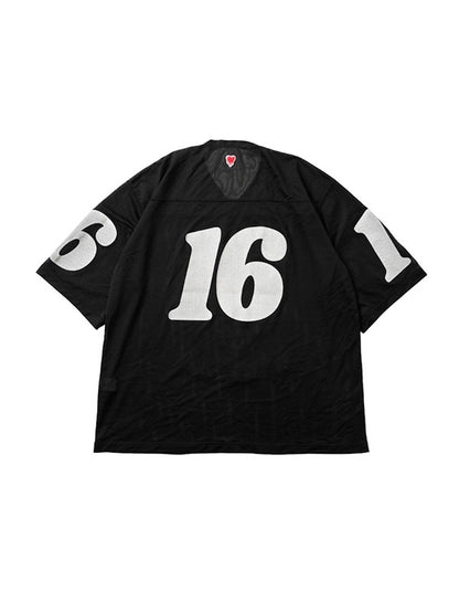 30%OFF【EMOTIONALLY UNAVAILABLE - エモーショナリー アンアベイラブル】FOOTBALL JERSEY(Tシャツ/ブラック)