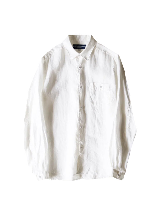 【White Mountaineering - ホワイトマウンテニアリング】LINEN SHIRT / WHITE (シャツ/ホワイト)
