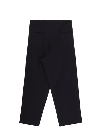 【Y's for men-ワイズフォーメン】WOOL GABARDINE WIDE STRING PANTS(パンツ/ブラック)