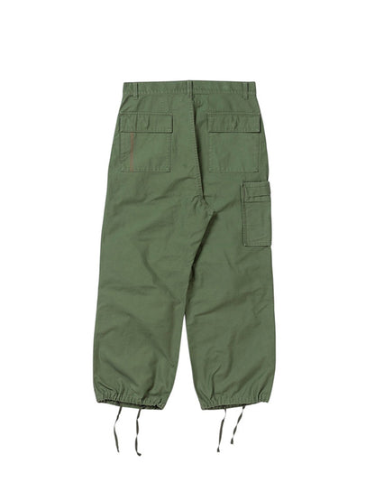 【ANACHRONORM - アナクロノーム】AN391 BACK SATIN MILITARY FLAP PANTS / OLIVE (パンツ/オリーブ)