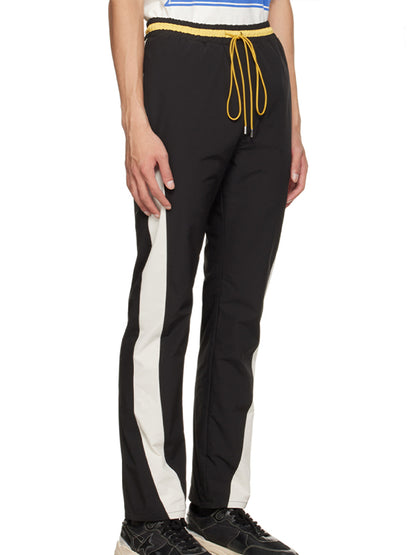 50%OFF【RHUDE - ルード】CURVE PANEL TRACK PANTS (トラックパンツ/ブラック)