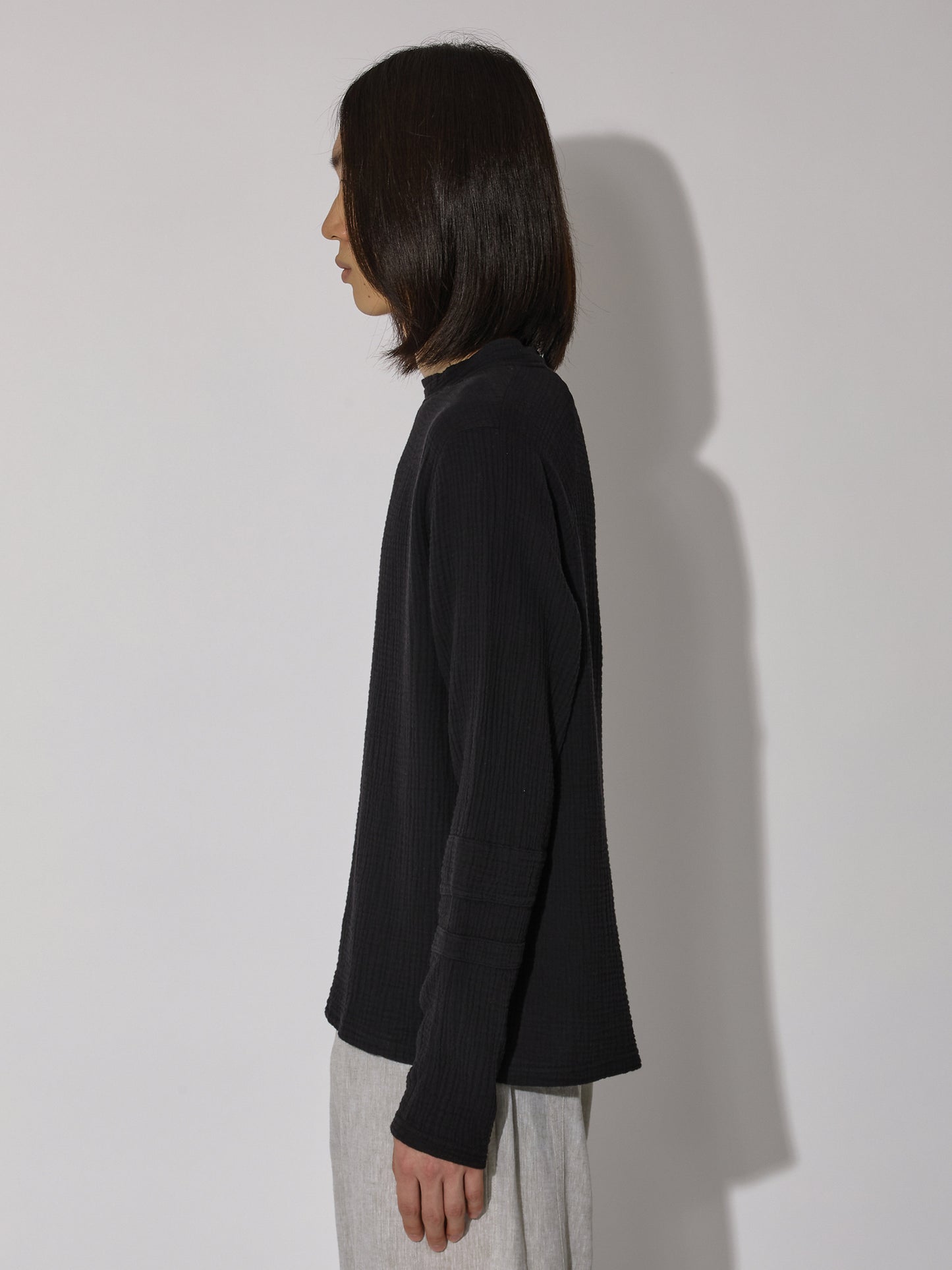 【_J. L - A. L_ - ジェイラル】Chaise Longsleeve / Shungite Black (ロングスリーブTEE/シュグナイトブラック)