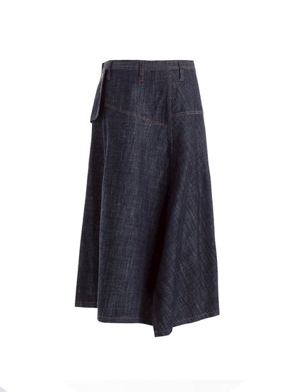【Y's - ワイズ】8OZ DENIM BIG FLAP SKIRT / INDIGO (スカート/インディゴ)