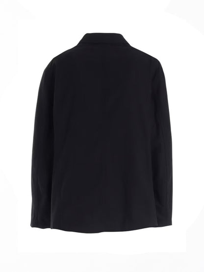 【Y's for men - ワイズフォーメン】COTTON FLANNEL CHAIN STITCH BLOUSON(ブルゾン/ブラック)