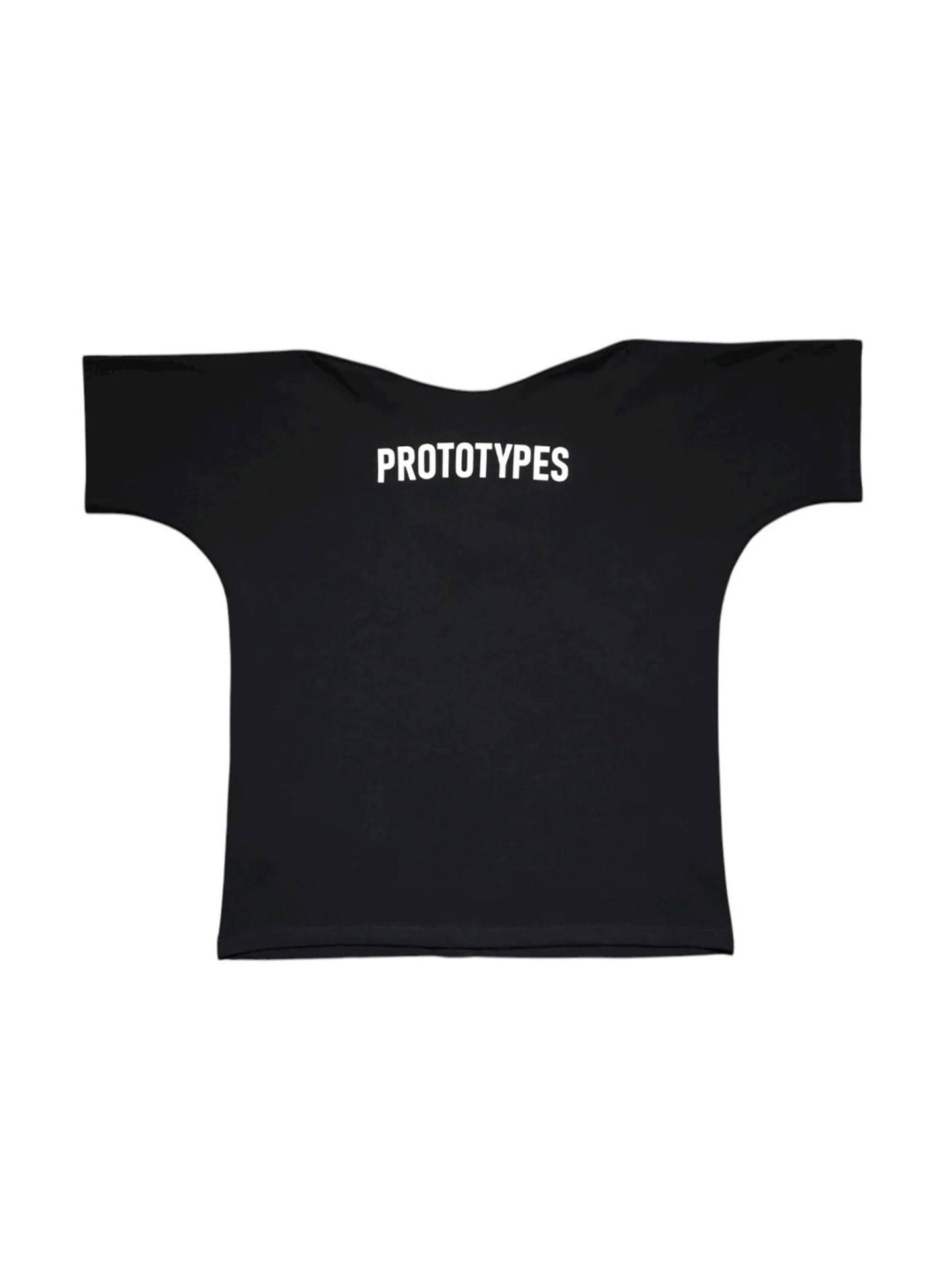 【prototypes - プロトタイプス】MOVED NECKLINE TEE (Tシャツ/BLACK)