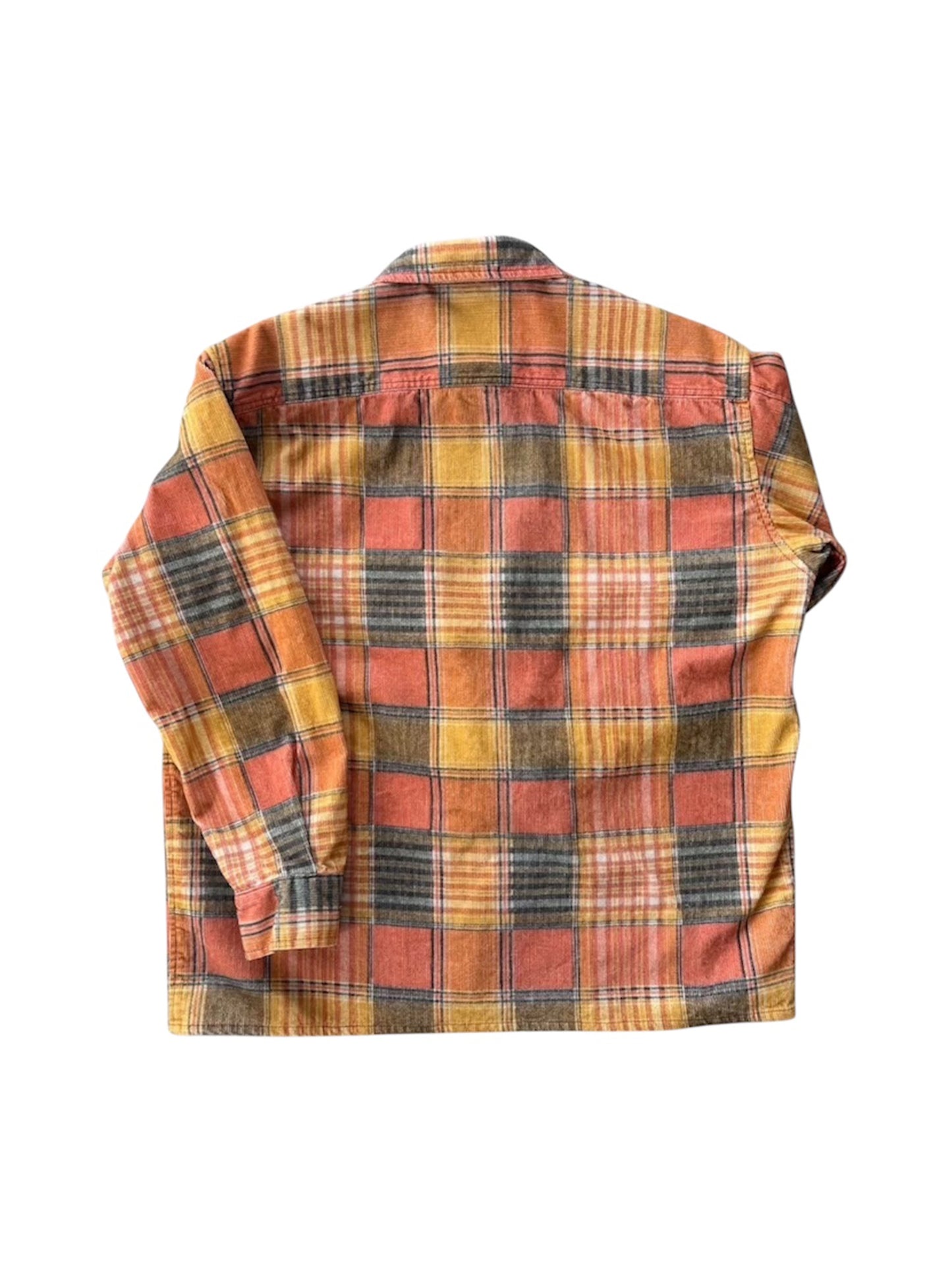 【SWJP - エスダブリュージェイピー】CORDUROY PLAID ZIP UP SHIRT / MULTI（シャツ/マルチ)