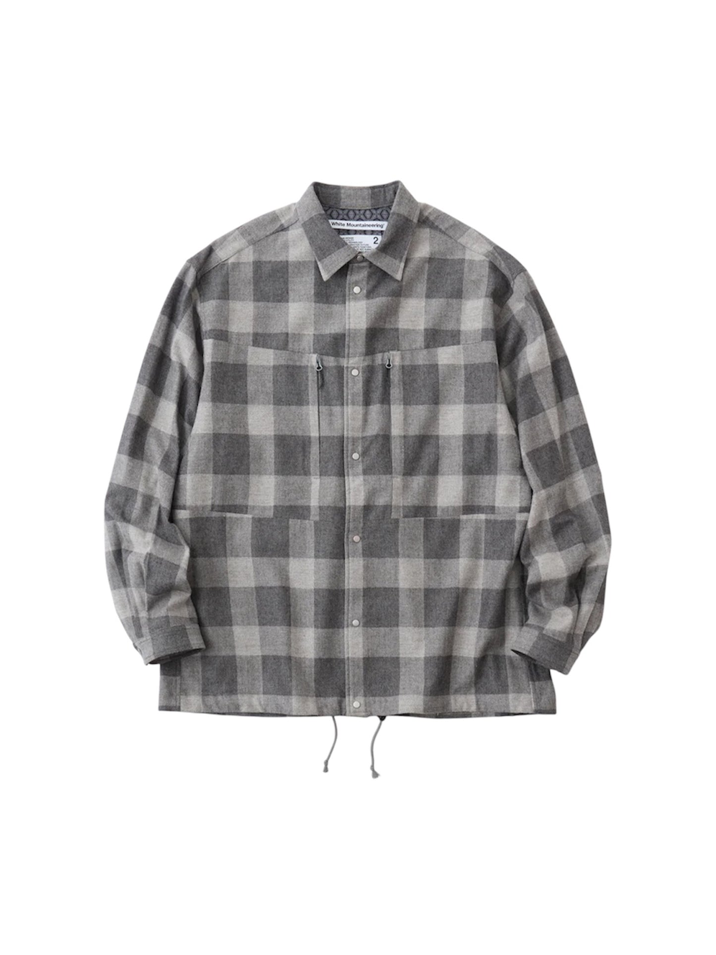 【White Mountaineering - ホワイトマウンテニアリング】GUSSET SLEEVE SHIRT BLOUSON / GRAY (シャツ/グレー)