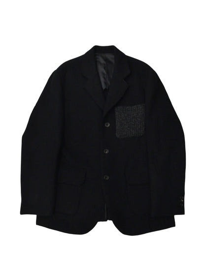 【Perfect ribs®×A LOVE MOVEMENT】縮絨 ~Shukujyu~ Wool Jacket with Recycle Pocket / Black(ジャケット/ブラック)