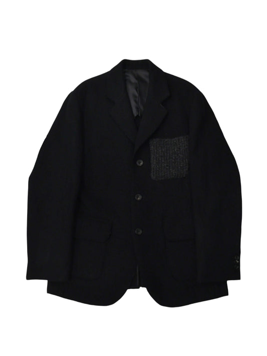 【Perfect ribs®×A LOVE MOVEMENT】縮絨 ~Shukujyu~ Wool Jacket with Recycle Pocket / Black(ジャケット/ブラック)