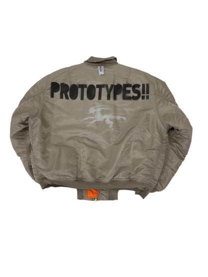 【prototypes - プロトタイプス】TECHNICAL NYLON SAND SPRAYED PROTOTYPES BOMBER (ボンバージャケット/BEIGE)