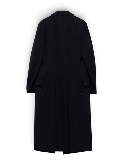【Yohji Yamamoto POUR HOMME - ヨウジヤマモト プールオム】ARMY GABARDINE NAPOLEON JACKET（ジャケット/ ブラック)