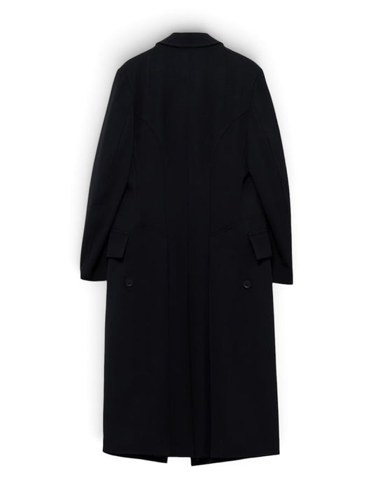 【Yohji Yamamoto POUR HOMME - ヨウジヤマモト プールオム】ARMY GABARDINE NAPOLEON JACKET（ジャケット/ ブラック)