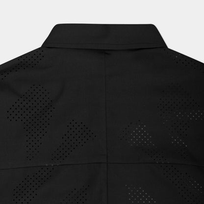 【HELIOT EMIL  - エリオットエミル】ALSORAN SS SHIRT / BLACK (シャツ/ブラック)