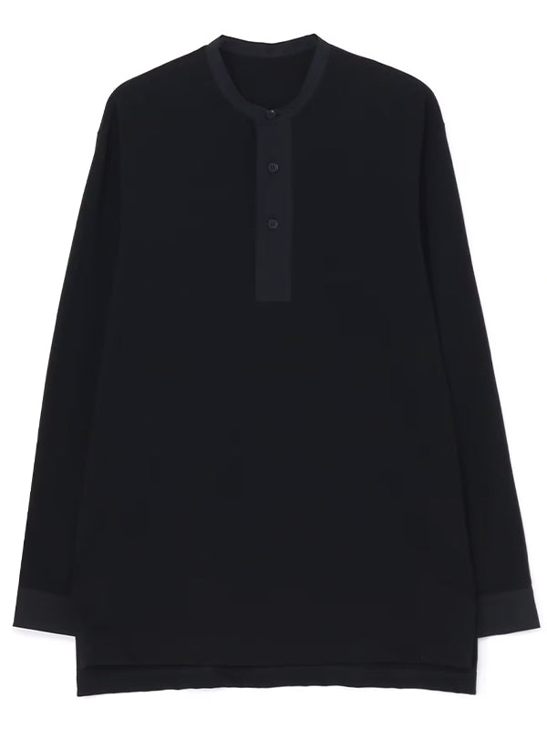 【Ground Y - グラウンドワイ】ULTIMA JERSEY HENRY NECK LONG SLEEVE T-SHIRT / BLACK(Tシャツ/ブラック)