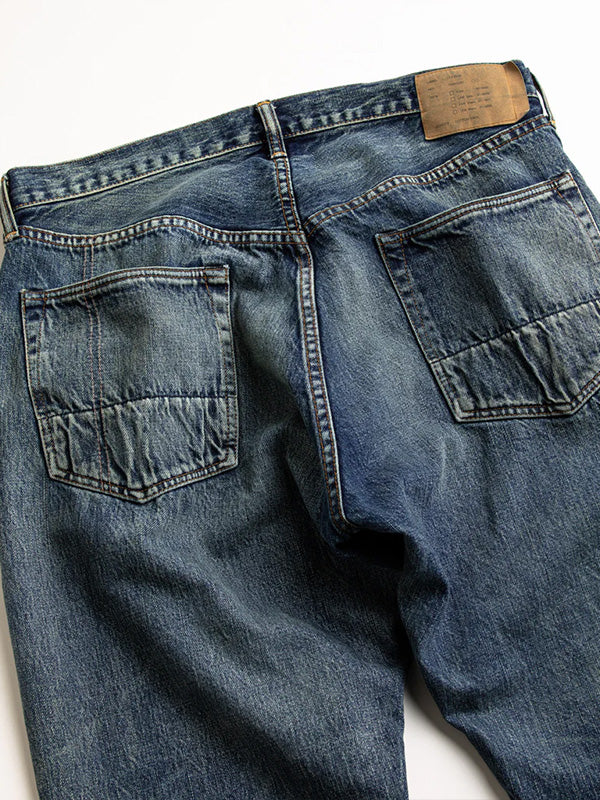 【ANACHRONORM - アナクロノーム】 CONTEXT-001 REGULAR TAPERED 5P PANTS/ FIVE YEAR WASH（パンツ/ウォシュブルー）