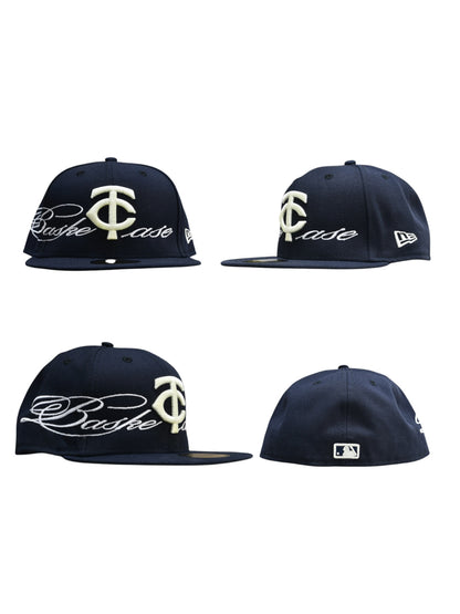【BASKETCASE  - バスケットケース】TWINS FITTED CAP  / NAVY (キャップ/ネイビー)