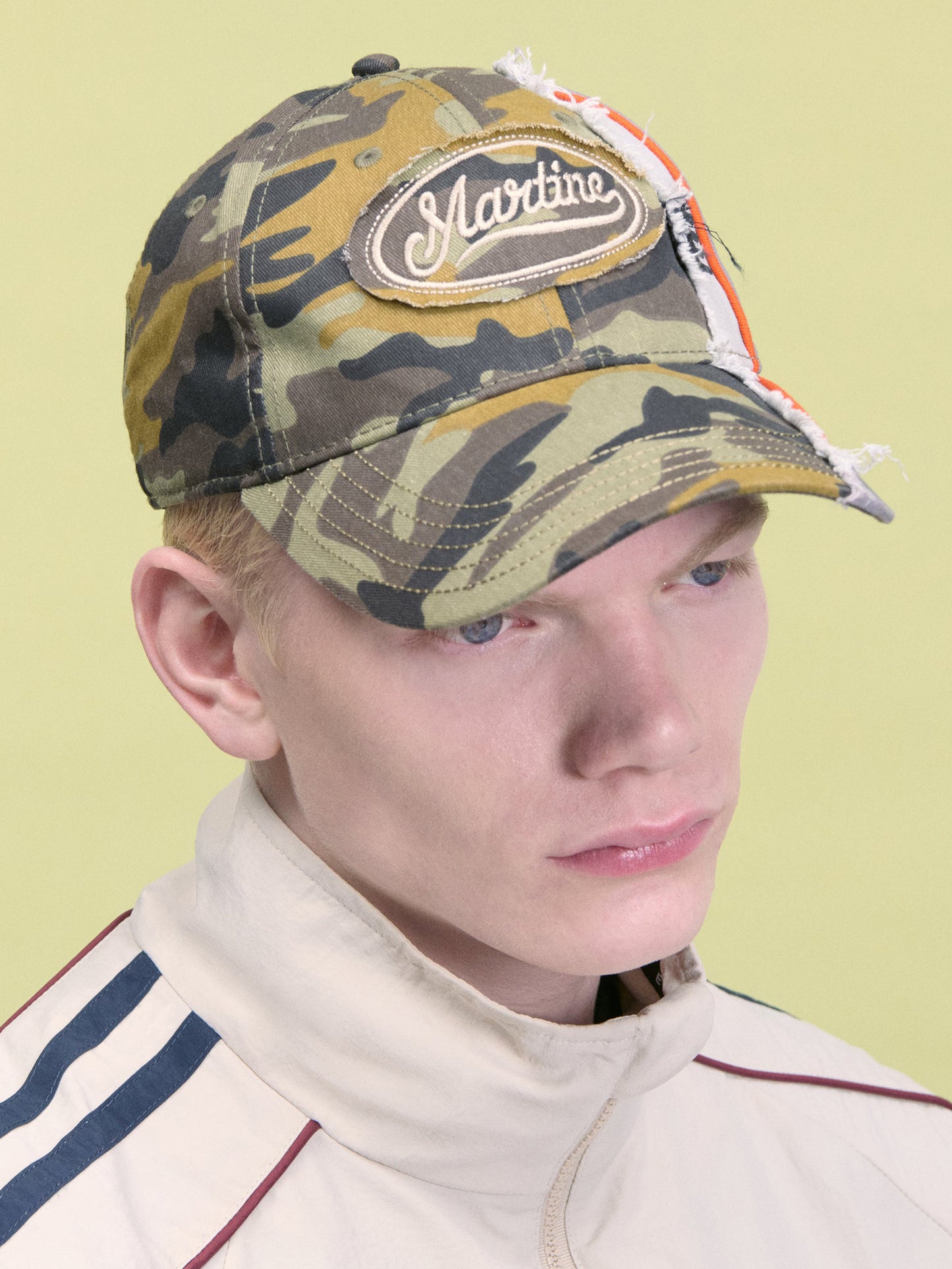 【Martine Rose  - マーティンローズ】COLLAGE CAP  / GREEN CAMO (キャップ/グリーンカモ)