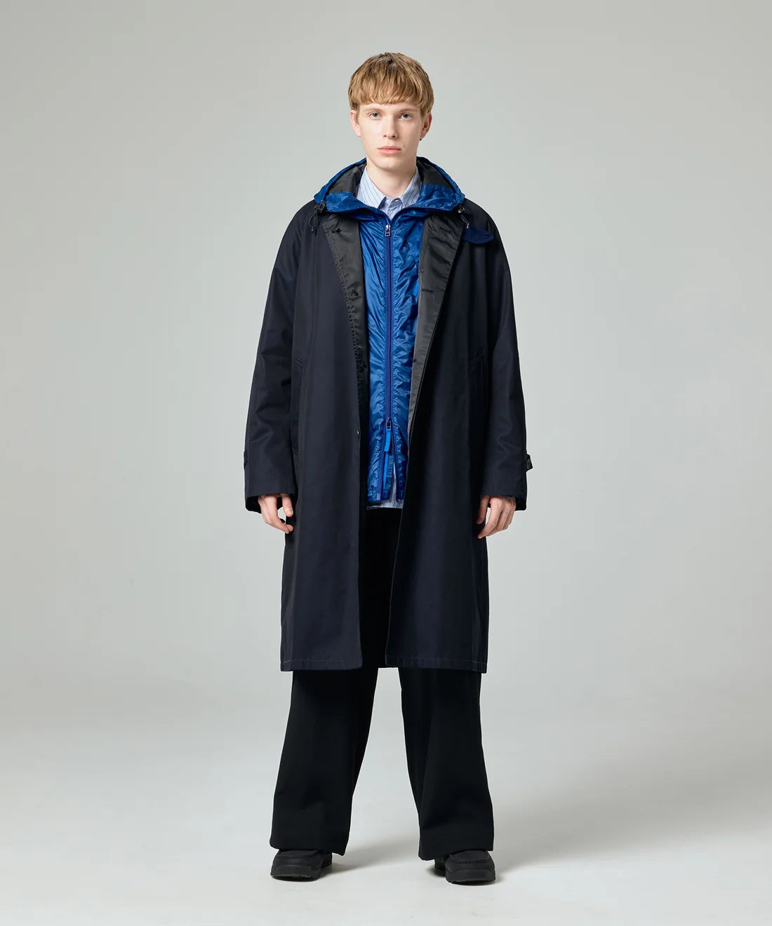 【PHENIX - フェニックス】AERO STILL BAL COLLAR COAT /NAVY(コート/ネイビー)