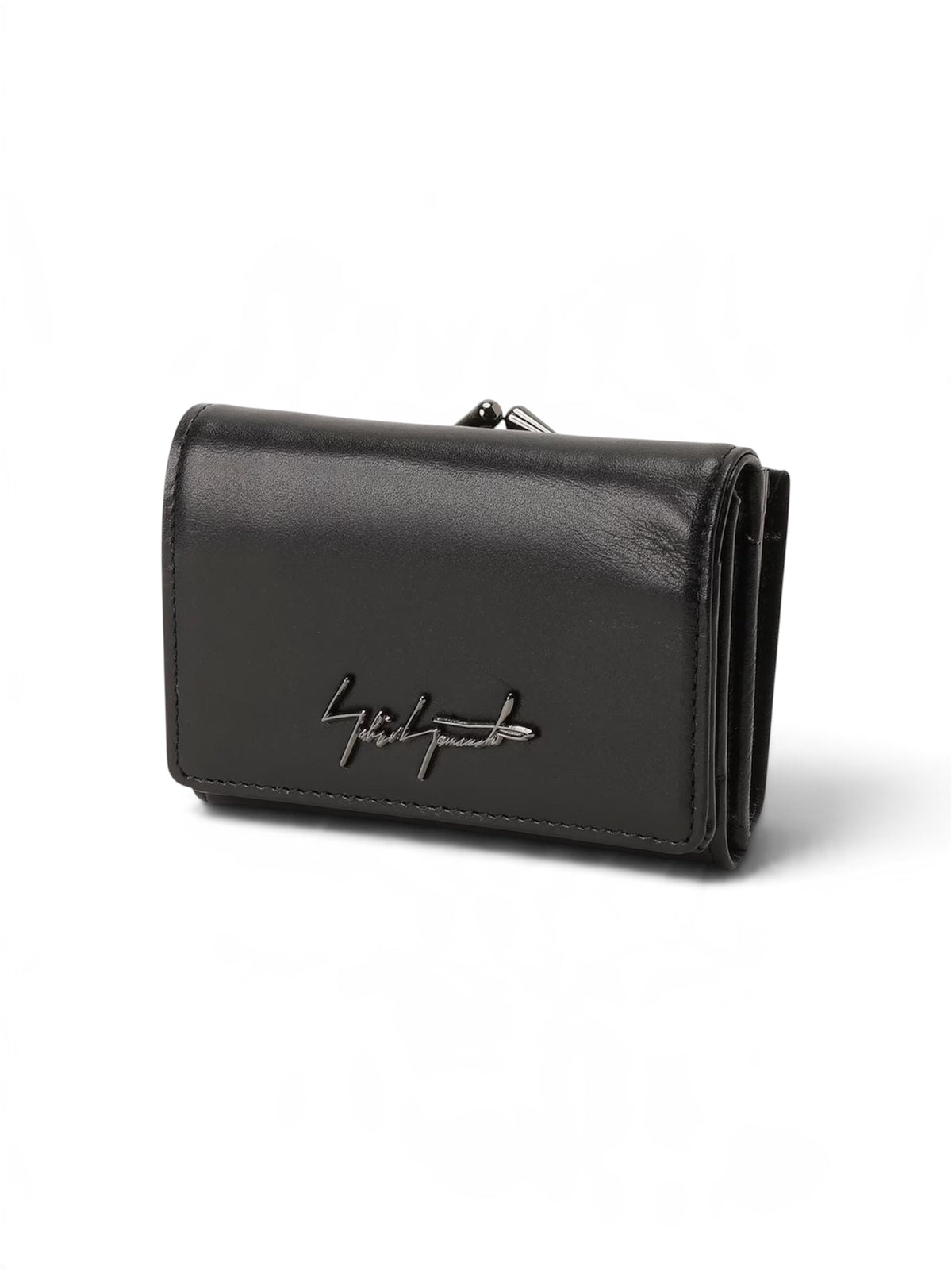 【Discord Yohji Yamamoto - ディスコード ヨウジヤマモト】Clasp trifold wallet / BLACK (ウォレット/ブラック)
