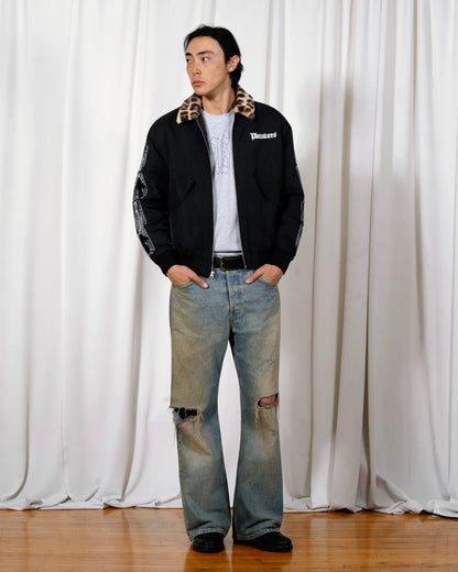 【PLEASURES - プレジャーズ】ANGEL DEMON FLIGHT JACKET / BLACK (ジャケット/ブラック)