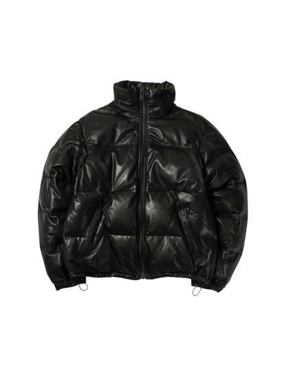 【A LEATHER - エーレザー】Down Jacket / Black Luxe(ジャケット/ブラック)