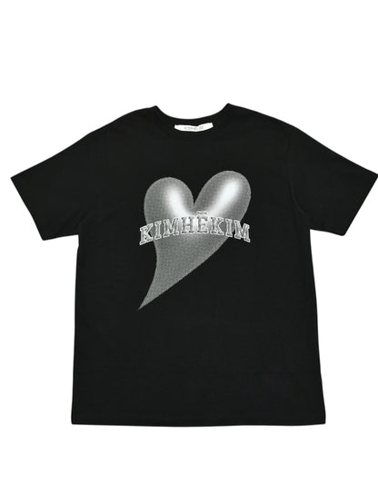 【KIMHEKIM - キムヘキム】KIMHEKIM HEART BALLOON PRINT T-SHIRT / BLACK(Tシャツ/ブラック)