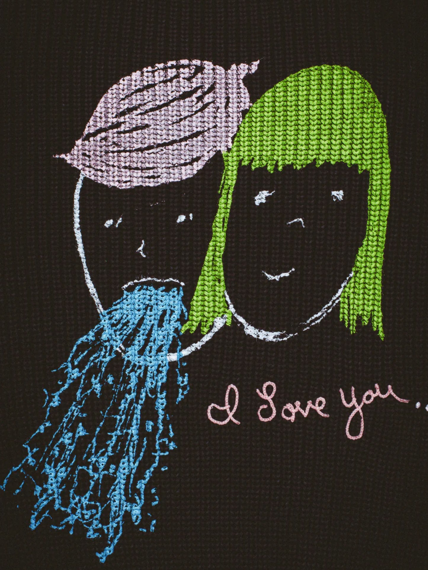 【Fucking Awesome- ファッキングオーサム】I LOVE YOU OVERDYED SWEATER / BLACK（セーター/ブラック)