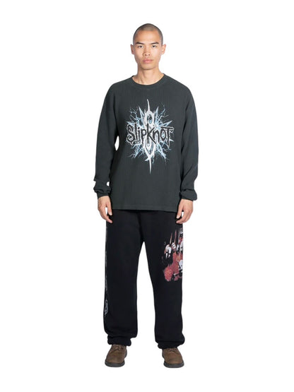 【PLEASURES - プレジャーズ】SPIT THERMAL LONG SLEEVE / FADED BLACK (ロンT/フェードブラック)
