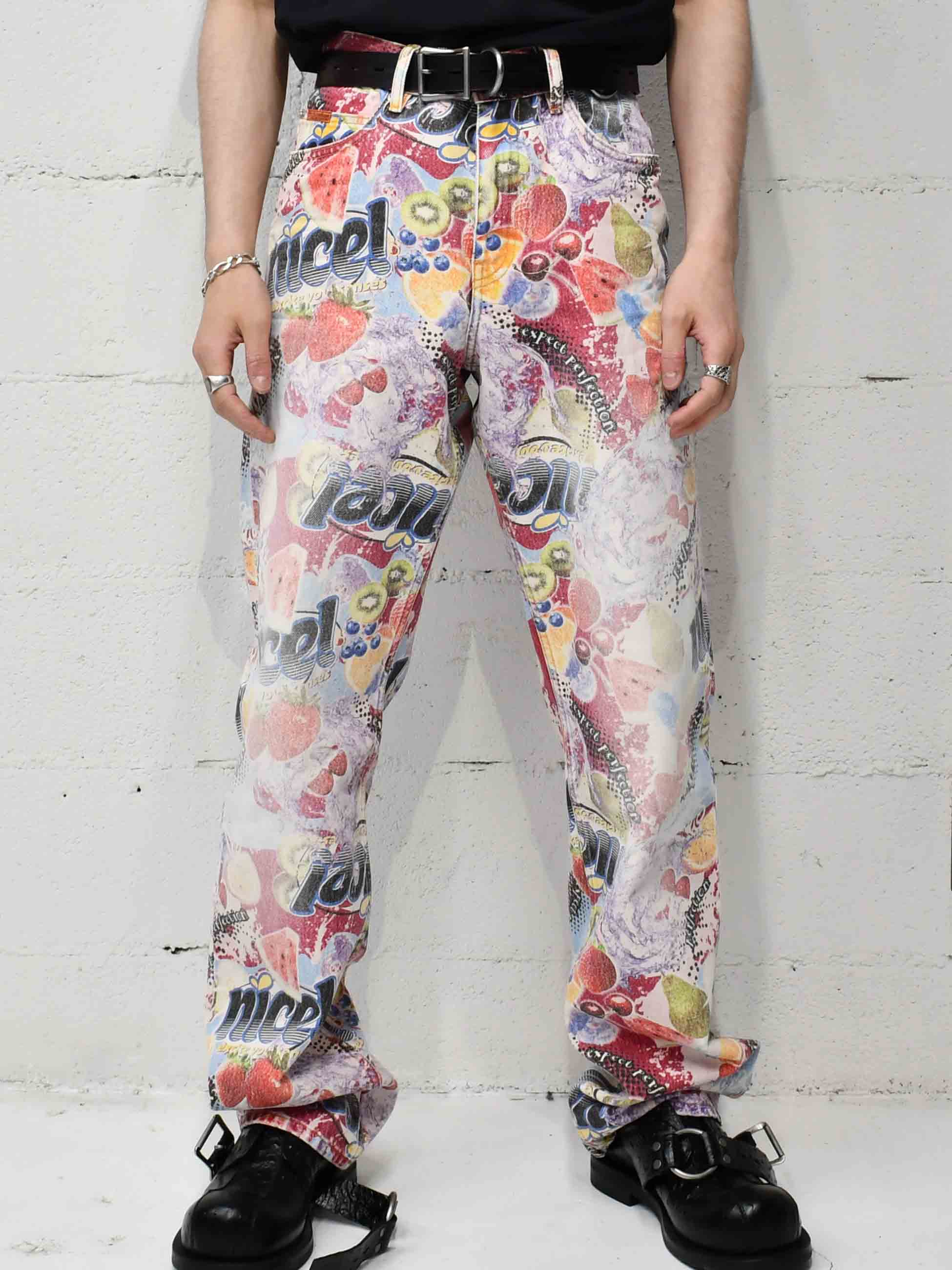 マーティンローズ MARTINE ROSE 2017SS パイソン柄レザーパンツ Martine Rose - マーティンローズ】5 POCKET RELAXED FIT JEAN
