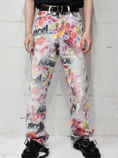 【Martine Rose  - マーティンローズ】5 POCKET RELAXED FIT JEAN / multicolor  (ボトムス/マルチカラー)