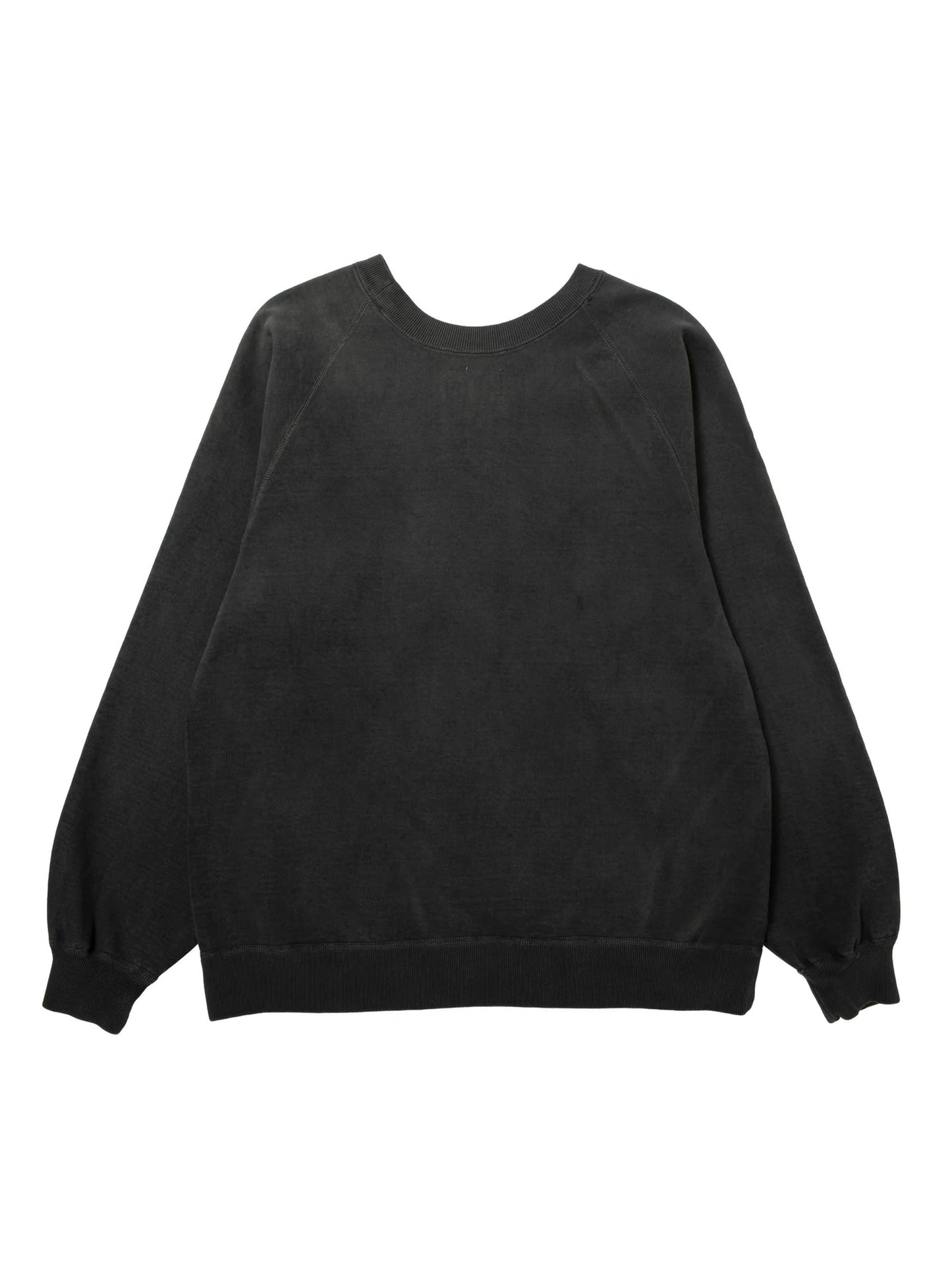 【NEXUS Ⅶ -ネクサスセブン】“FRANKEN” FADED RAGLAN CREW SWEAT / FADE BLACK（スウェットシャツ/フェードブラック)