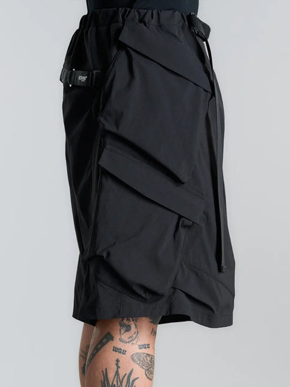 【ACRONYM - アクロニウム】SP56A-M / Nylon Stretch Double Cargo Short Pant Gen. 1 / Black(ショーツ/ブラック)