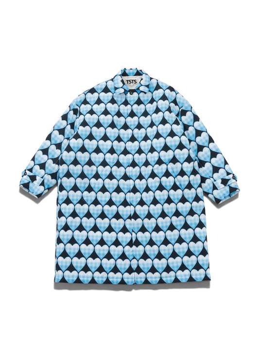 【TSTS -ティーエスティーエス】QUITED LINING BALMACAAN COAT / BLUE (コート/ブルー)