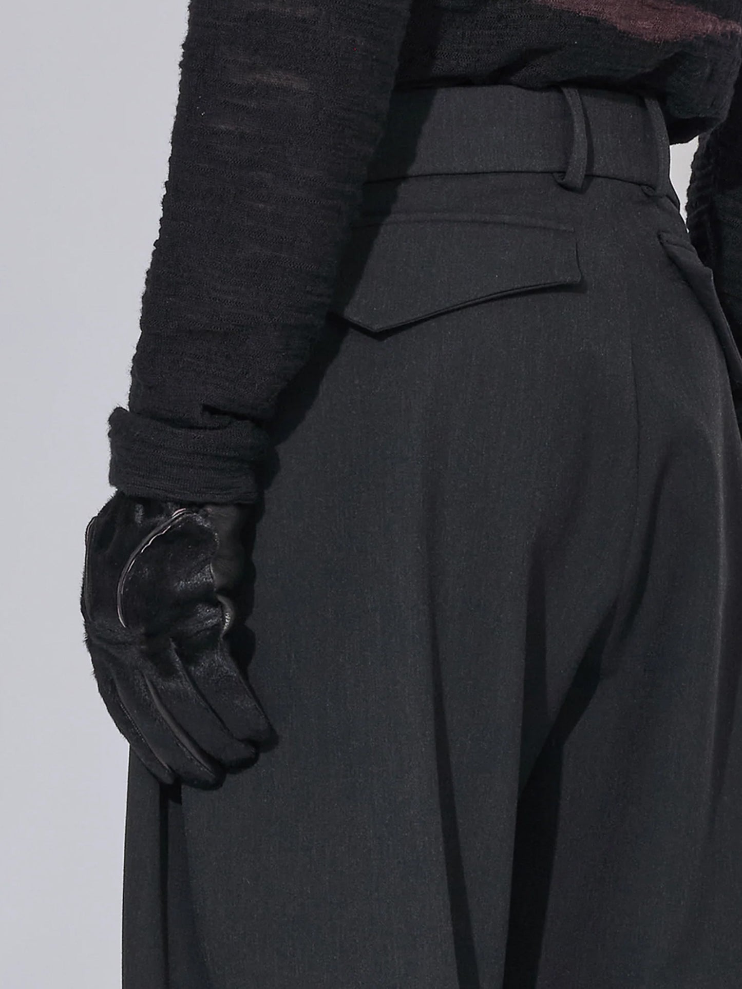 【_J. L - A. L_ - ジェイラル】Uvas Trousers / Shungite Black (トラウザーズ/シュグナイトブラック)