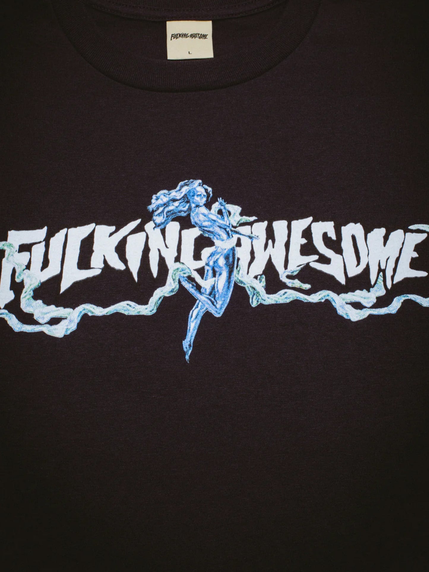 【Fucking Awesome- ファッキングオーサム】BASKIN RIBBONS SHORT SLEEVE TEE /  BLACK（Tシャツ/ブラック)