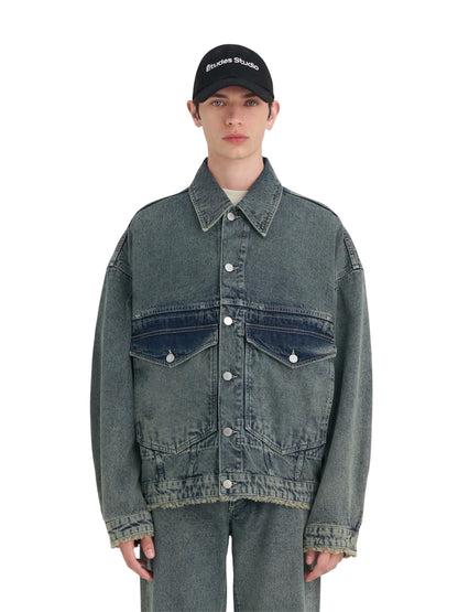 【Études studio - エチュード スタジオ】 Loose Denim Jacket ACID/ Cream (ジャケット/クリーム)