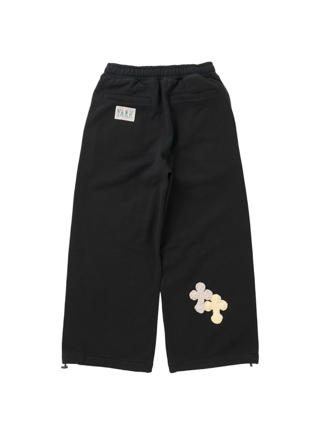 【Perfect ribs® × Y.A.R.N.】New Super Wide Sweat Pants (スウェットパンツ/ブラック)