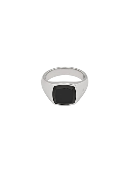 【TOM WOOD - トムウッド】Kay Ring Polished Onyx(リング/シルバー)
