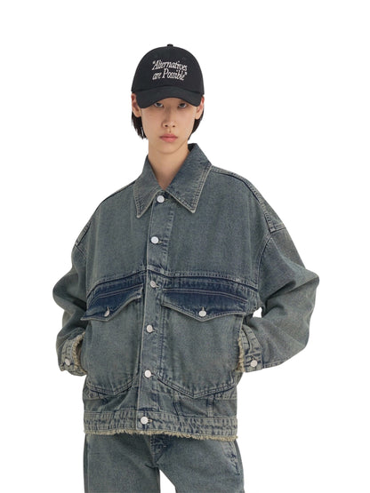 【Études studio - エチュード スタジオ】 Loose Denim Jacket ACID/ Cream (ジャケット/クリーム)