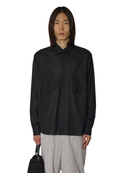 【_J. L - A. L_ - ジェイラル】Pieck Shirt / Black (シャツ/ブラック)