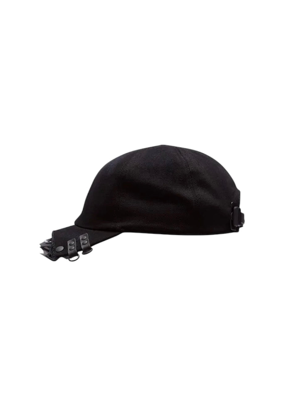 【INNERRAUM - インナーラム】C52 CROPPED BASEBALL CAP/ BLACK MATT（キャップ / ブラックマット）