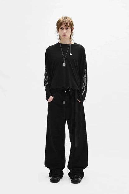 【ANN DEMEULEMEESTER - アン ドゥムルメステール】MICHAEL 5-POCKET HIGH COMFORT TROUSERS  / BLACK(トラウザーズ/ブラック）
