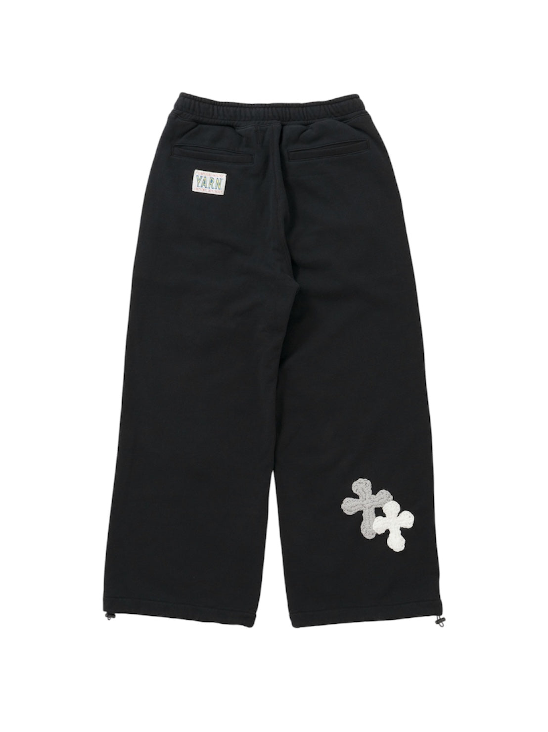 【Perfect ribs® × Y.A.R.N.】New Super Wide Sweat Pants (スウェットパンツ/ブラック)