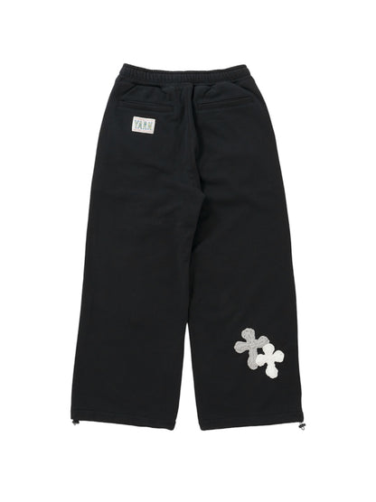 【Perfect ribs® × Y.A.R.N.】New Super Wide Sweat Pants (スウェットパンツ/ブラック)
